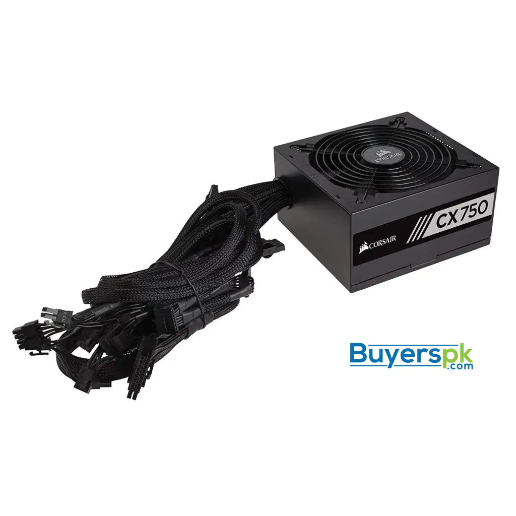 Corsair CP-9020123-UK CX Series 750 W CX750 ATX/EPS 80 PLUS Bronze Power Supply Unit - Black - Power Supply Corsair CP-9020123-UK CX Series 750 W CX750 ATX/EPS 80 PLUS Bronze Power Supply Unit - Black - Power Supply